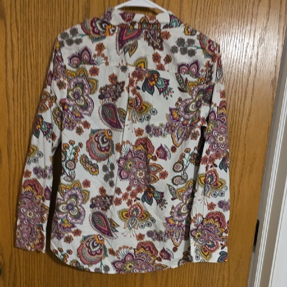 Talbots Multicolor Paisley Blouse - Picture 3 of 4